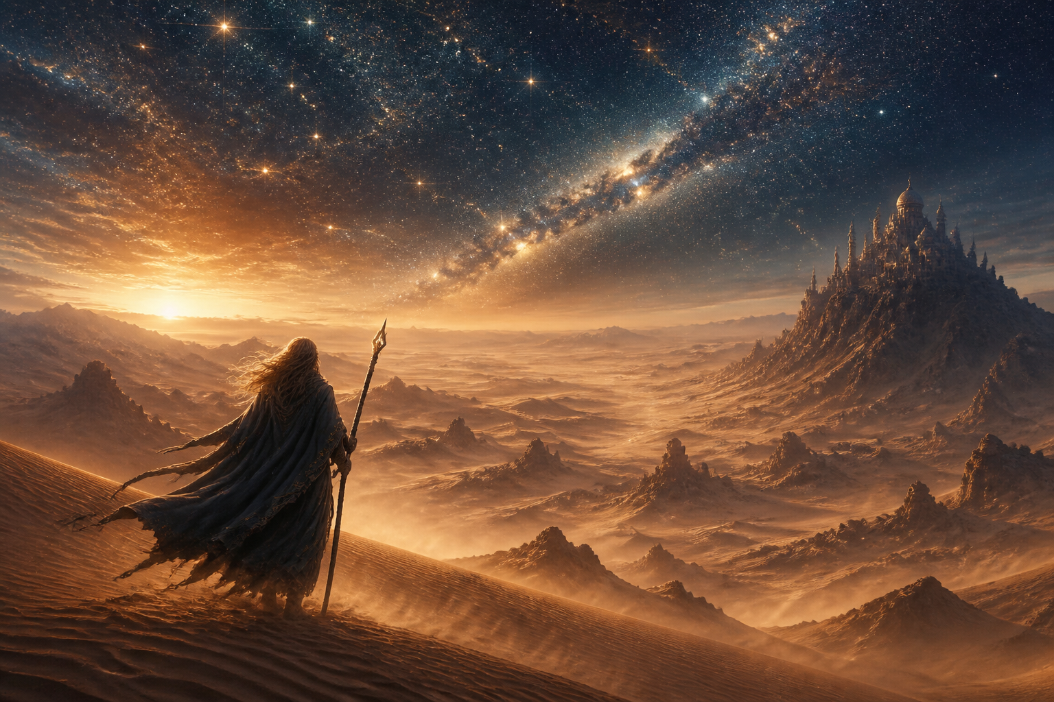 Journey Through the Whispering Sands – scene