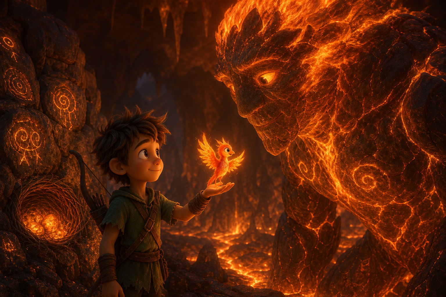 Hören, was das Feuer sagt – scene