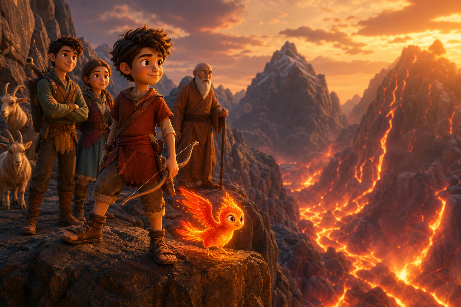 Lava, Licht und ein warnender Mönch – scene