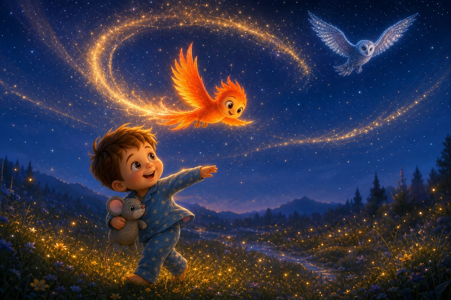 Wir zwei unter dem Glitzerhimmel – scene