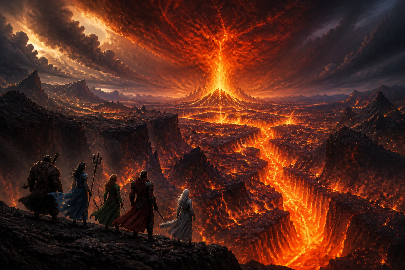 Chapter II, Fire, Water, and the Unseen Thread (The Rising of the Five) – scene