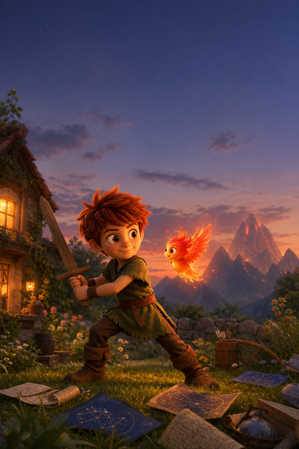 James und das Feuer im Berg
