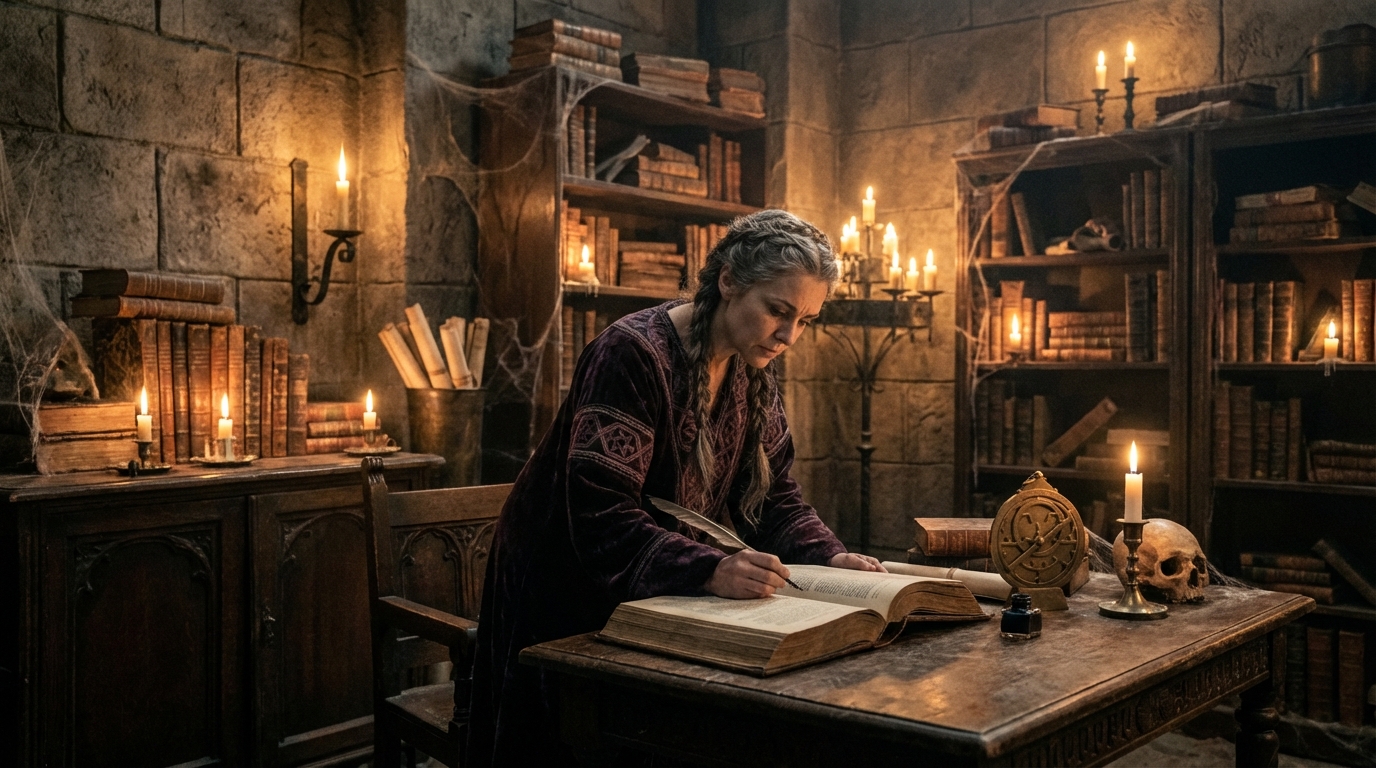 Miranda Inspecting Scene