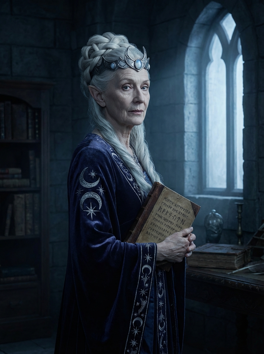 Titania Studying Portrait