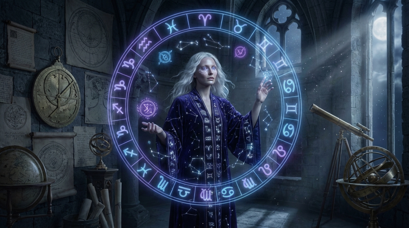 Zodiac Illuminated Scene